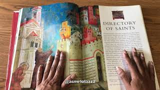 ASMR page turning of the book "Saints" NO TALKING | Sleep Help Relaxation