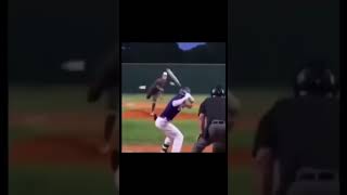 Guy gets hit with baseball hard!