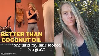 How to use animal fat to make your hair virgin (part 1)| beef FAT TREATMENT better than coconut oil