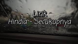 Hindia - Secukupnya Lirik Video