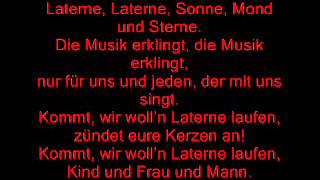 Laterne Laterne, Sonne Mond und Sterne