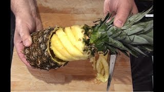 Wie Du eine Ananas Schnell und Perfekt zum Servieren Zubereitest!😱