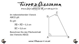 Satz von Pythagoras - Prüfungsstil - Allgemeines Viereck