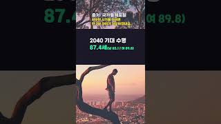 우리는 얼마나 살 수 있을까? 2030-2070, 매 10년의 기대 수명 변화 #shorts