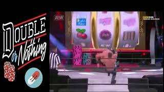 Jon Moxley destroys the ramp with a MASSIVE Paradigm Shift - Moxley vs Brodie Lee[Double or Nothing]