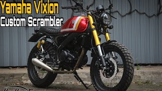 Yamaha Vixion Custom Jadi Scrambler by Brilliant Custom #Alvlog153