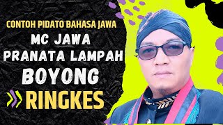 Contoh Pidato Bahasa Jawa PRANATA LAMPAH Boyong Temanten Surakarta Hadiningrat