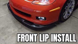 ZR1 Style Front Lip Installation | C6 Widebody Corvette