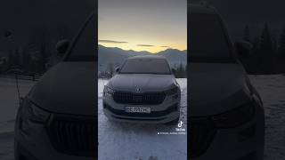 Зустрічаємо світанок з KODIAQ в горах 🌄 #skoda #kodiaq #sportline #авто #зима #4x4 #гори #світанок