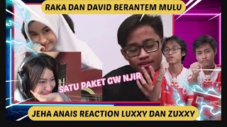 JEHA ANAIS REACTION LUXXY (RAKA) DAN ZUXXY (DAVID) DI PODCAST BRO PASTA ‼️ JEHA (SALWA) NGAKAK ‼️