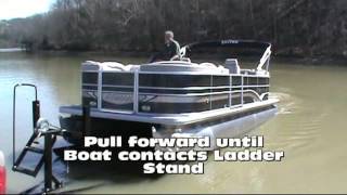 Unloading and Loading Pontoon by Sandhill Boat Co. Dayton TN