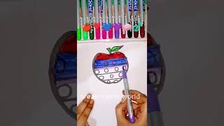 🍎❣️💙💜🧼♂️satisfying art#shortsfeed#mixemoji#emojichallenge#viralshorts#trending#satisfyingart#viral