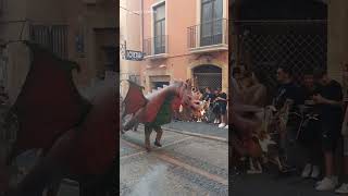 Fire Dragon (Tarragona, Catalonia) Walking tour (Spain) #shorts