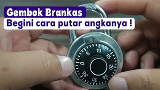 Cara Buka Gembok Brankas - gembok brankas angka putar rotary padlock digit combination padlock