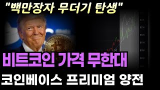 비트코인 백만장자 무더기 속출, 코인베이스 프리미엄 지표 양전,  비트코인 추가 상승 나온다   #비트코인