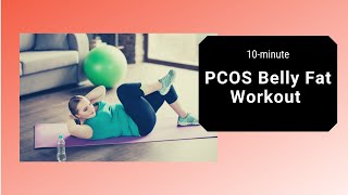 PCOS Belly Fat Workout: Core + Quads + shoulders (no equipment)