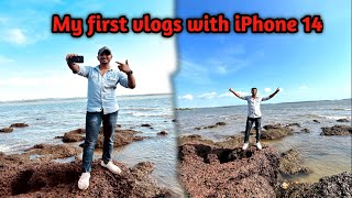 My first vlog with iPhone 14 | Goa 2023 |sea shell beach Goa |