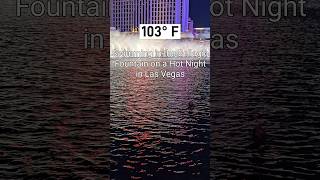 Swimming in the Bellagio Fountain #shorts  #bellagiofountains #lasvegas #vegas #heatwaves #swimming