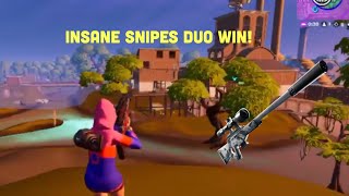 FORTNITE INSANE SNIPES GAMEPLAY! Duos Victory Royale