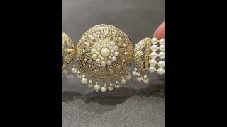 jadau pearl bracelet...#gold #jewellery #trending #bracelet #couple