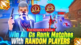 How To Win Every CS RANK With Random Players || Free Fire Pro Tips And Tricks 🔥 || JAAT FREE FIRE