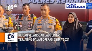 KEDIRI - Ribuan Pelanggar Lalu Lintas Terjaring Dalam Operasi Zebra 2024