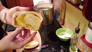 Sirloin Steak with Herb Vegetables & Garlic Bread