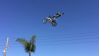 Jumping Malcolm Smith parking lot filmed by 007 racing