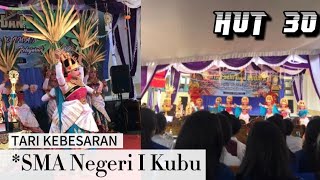 Tari Kebesaran SMA negeri 1 Kubu | Dalam rangka HUT Smansaku yang ke 30 | Pelepasan kelas XII