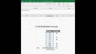 COUNTBLANK Formula in Excel - Excel Formula