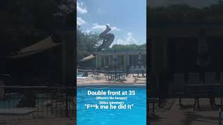 Double front flip at 35! #viral #fyp #trending #short #dad #shorts