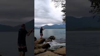 #shorts...Isso é uma corvina ou papaterra, pesca de praia em Ubatuba SP