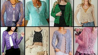 Extremely gorgeous crochet jackets / Cardigan pattern designs latest collection UK US fashion trend