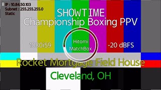 Showtime Boxing Test Card at Jake Paul vs. Tyron Woodley