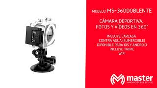 MS-360DOBLENTE -CÁMARA DEPORTIVA, FOTOS Y VÍDEOS EN 360°