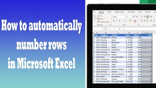 How to Automatically Add Number in Rows in Microsoft Excel