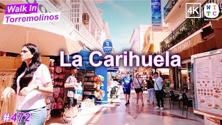 La Carihuela city center, Torremolinos | spain walking tour 4k, 4K Walking Tour | Torremolinos 2024