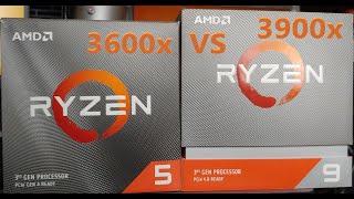 Ryzen 5 3600 vs Ryzen 9 3900x Davinci Resolve Render