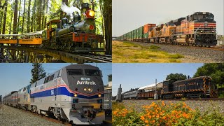 BAY AREA AND CENTRAL VALLEY TRAINS | UP 1996, AMTK 164, Steam Engines, and More