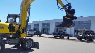 Wacker Neuson EW100 with Engcon Tiltrotator