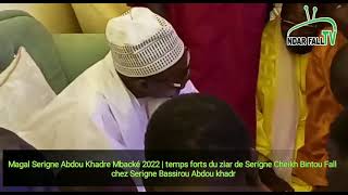 Magal S.Abdou Khadr Mbacké 2022 |temps forts du ziar de S.Cheikh Bintou Fall chez S.Bass Abdou khadr