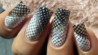 Holographic Glitter Gold Nails || Beautybigbang Review ||