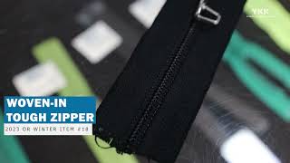 YKK® Woven-In Tough Zipper for sports bags, luggage, tents, etc.