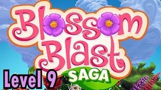 Blossom Blast Saga - Level 9 no boosters (1080p HD) - Gameplay and walktrough