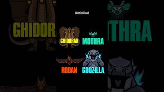 Godzilla, Mothra, Ghindhora, Rodan, theme solo #shorts