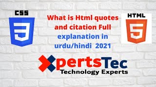 What is Html quotes and citation Full explanation in urdu/hindi 2021(10)