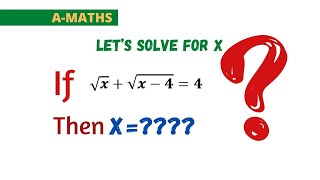 Nested square roots: why? when? how? USA Nice Olympiad RadicalEquation | Solve for X | A-Maths