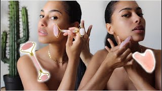 COMMENT UTILISER LE GUA SHA ET LE FACEROLLER