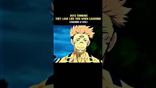 BOYS DELULU LAUGH VS ACTUAL LAUGH | SUKUNA EDIT | jujutsu kaisen meme | #anime #jjk #gojo #sukuna