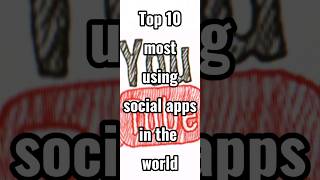 Top 10 Most Using Social Apps In The  World//😱//#short